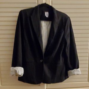 Knit blazer, fully-lined